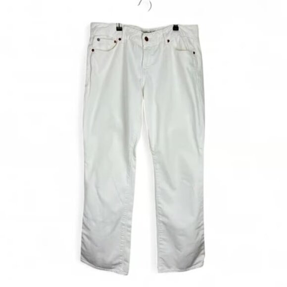 Lucky Brand White Lolita Boot Jeans Size 12/31 | Women's Mid-Rise Bootcut - Picture 1 of 4